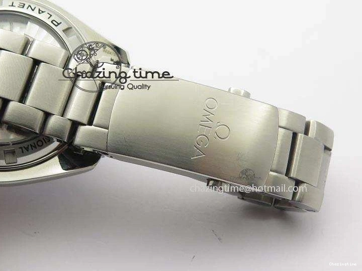 0314 Planet Ocean SS Bp Maker 45mm Black Bezel On SS Bracelet A OnTrend 8218